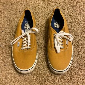 LIKE NEW mustard yellow vans size w 10 m 8